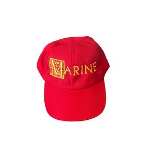 U.S. Marine, Veteran,Adjustable Red Hat Hooah! Pin